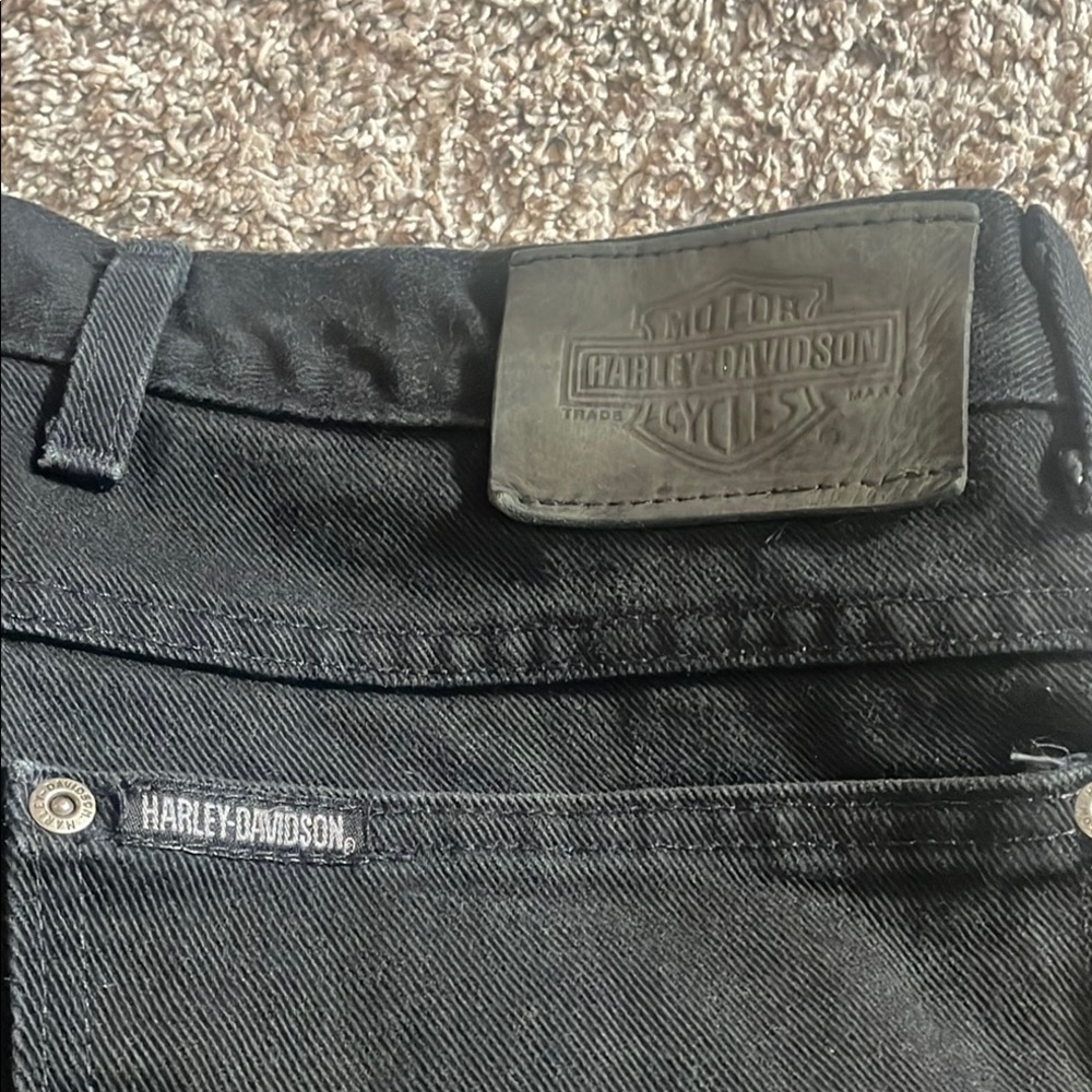 Harley-Davidson Men's Black Bootcut Jeans - Picture 5 of 7
